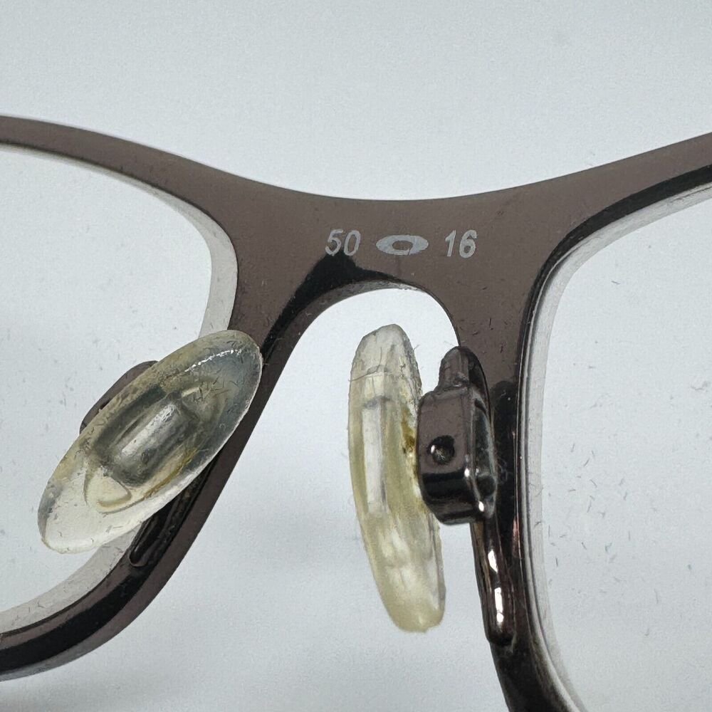 Oakley Brown Metal Rectangular Frame Eyeglasses O… - image 7